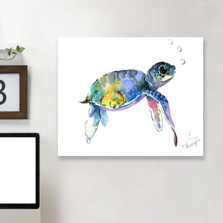 East Urban Home 'Baby Sea Turtles 2' Graphic Art Print & Reviews | Wayfair